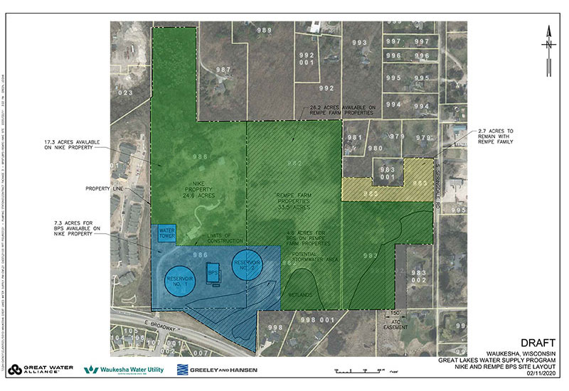 Waukesha Booster Pumping Station Site Map